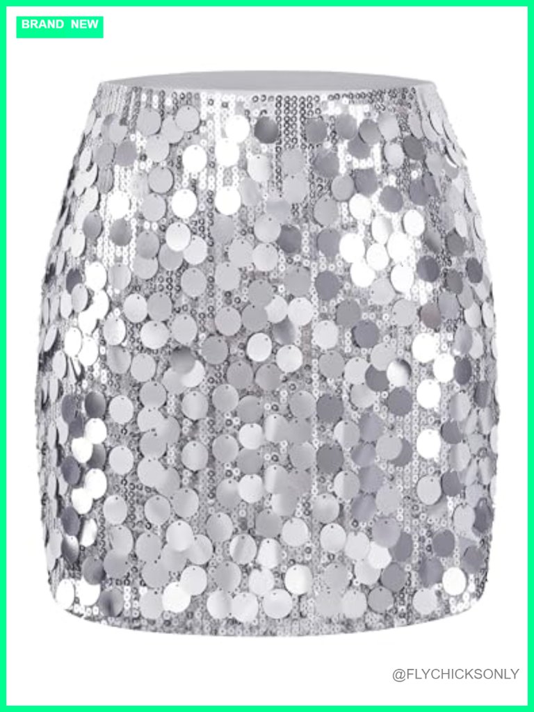 Sequin Bodycon Mini Skirt Stretchy Sparkle Party Clubwear Night Out